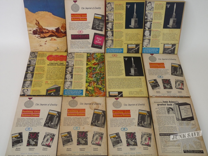 Fantasy And Science Fiction 1961 Full Year RARE Kurt Vonnegut JunkSave